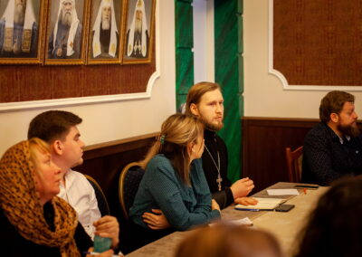 На СПб подворье Коневской обители состоялся открытый мастер-класс епархиальной пресс-службы и совещание сотрудников по информационному служению