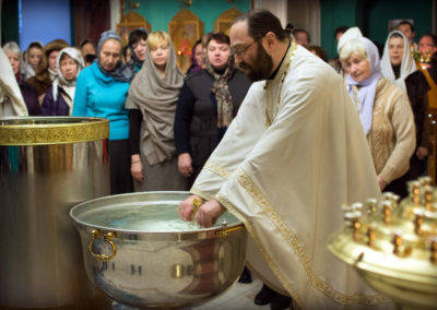 Богоявление молитвенно отметили на петербургском подворье Коневской обители 2019
