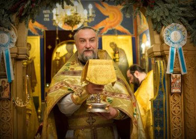 В Неделю о мытаре и фарисее богослужения на петербургском подворье монастыря возглавил наместник обители