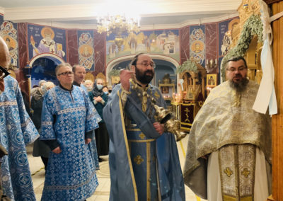 Сретение Господне молитвенно встретили на петербургском подворье Коневского монастыря