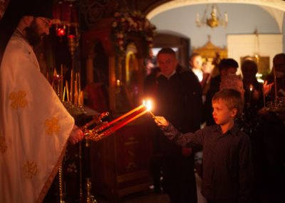 Светлое Христово Воскресенье молитвенно встретили на петербургском подворье Коневского Рождество-Богородичного монастыря