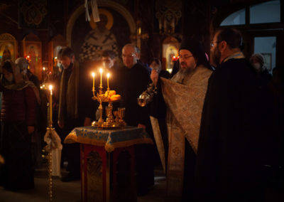 На петербургском подворье Коневской обители встретили праздник Введения во храм Пресвятой Богородицы