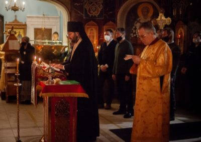 Молебен перед началом Нового года совершен на петербургском подворье Коневского монастыря