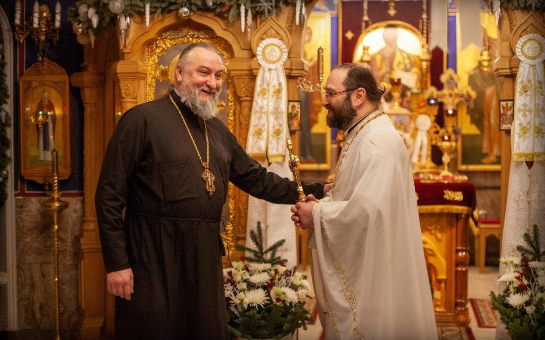 В праздник Обрезания Господня наместник Коневского монастыря возглавил Божественную литургию на петербургском подворье обители