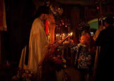 Святую Пасху Христову встретили на петербургском подворье Коневского Рождество-Богородичного монастыря
