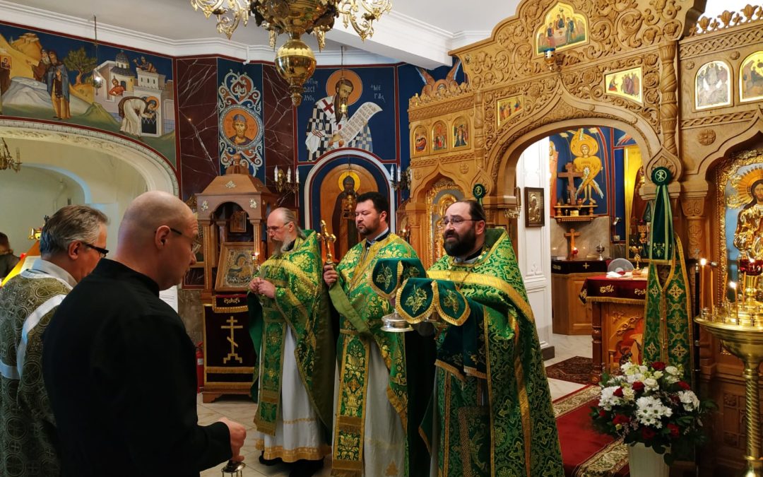 Память преподобного Арсения молитвенно встретили на петербургском подворье Коневского монастыря