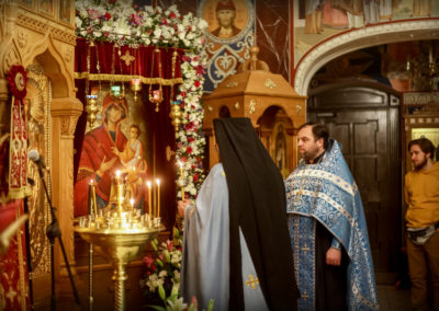 На петербургском подворье Коневского Рождество-Богородичного монастыря состоялось празднование Пресвятой Богородице в честь иконы Ее «Скоропослушница»