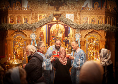 Сретение Господне молитвенно встретили на петербургском подворье Коневского монастыря
