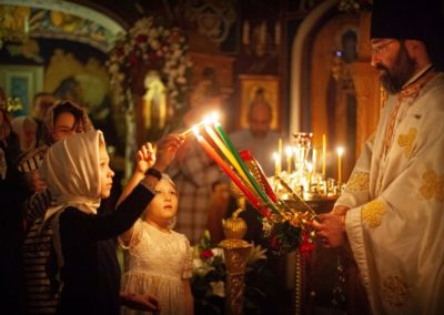 Светлое Христово Воскресение встретили на петербургском подворье Коневского монастыря