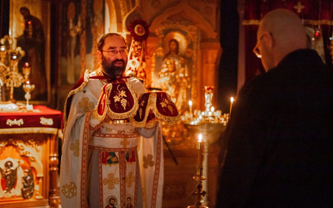 На петербургском подворье Коневского монастыря в день усекновения главы Иоанна Предтечи совершены богослужения и оглашено послание Святейшего Патриарха Кирилла ко Дню трезвости