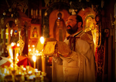 На петербургском подворье Коневского монастыря впервые было совершено богослужение в новогоднюю ночь