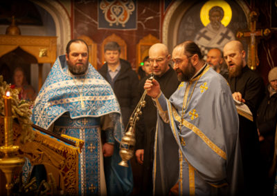 Сретение Господне встретили на петербургском подворье Коневского монастыря