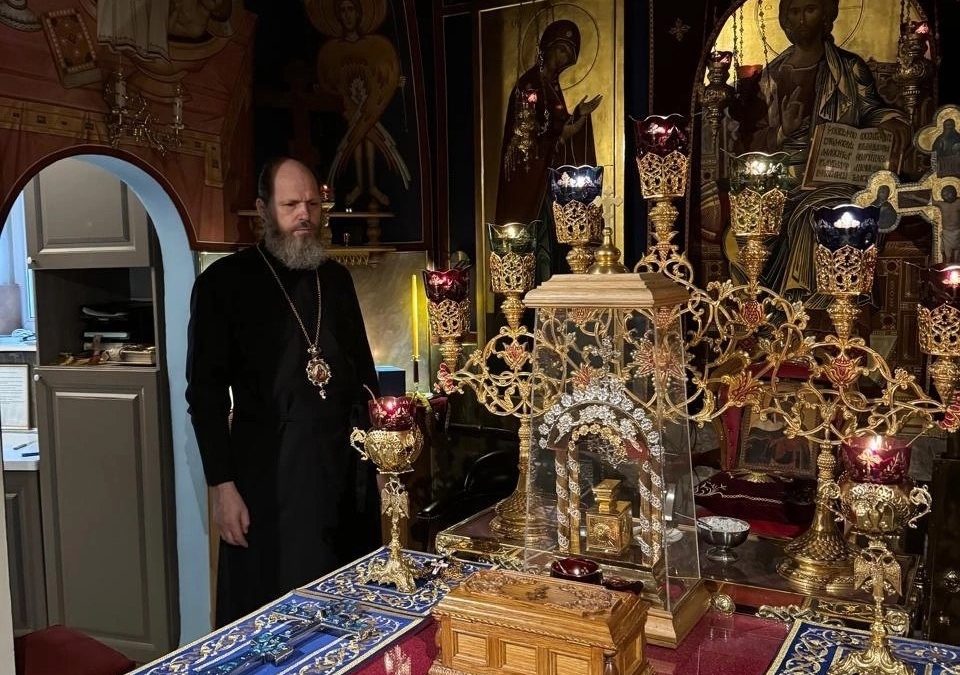 Епископ Выборгский и Приозерский Варнава посетил с рабочим визитом подворье Коневского Рождество-Богородичного монастыря.